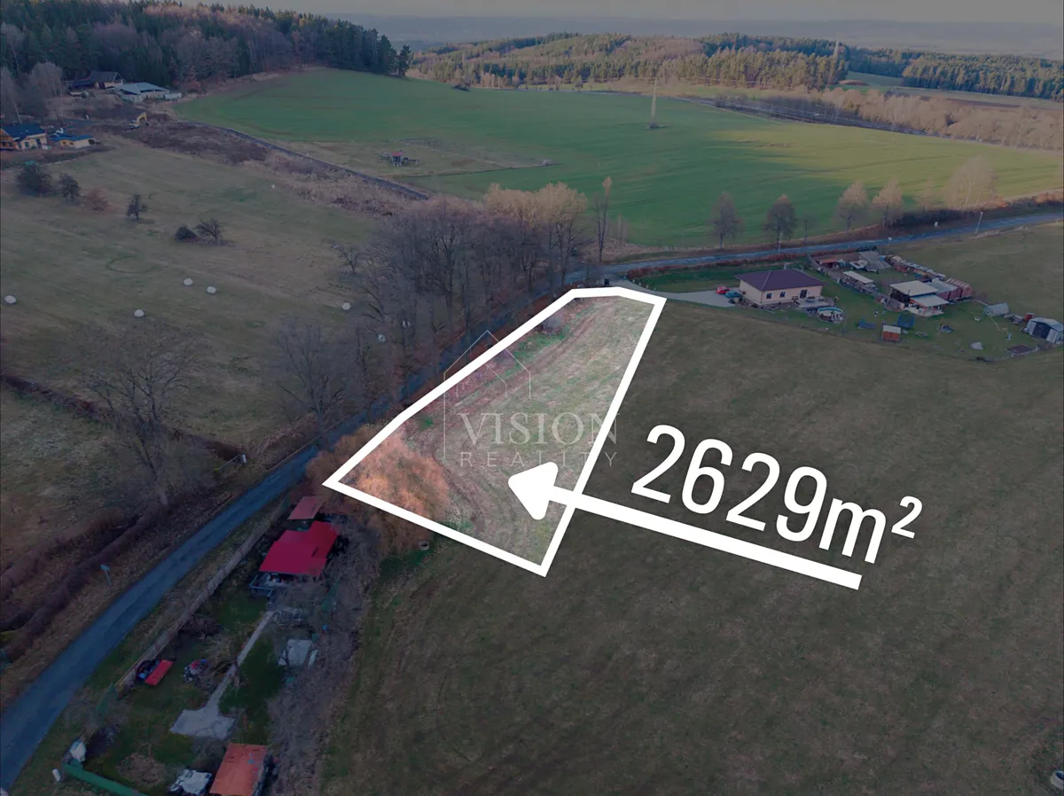 Prodej stavebního pozemku 2629 m²